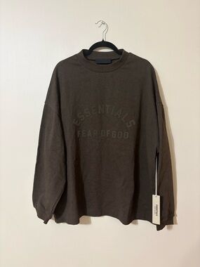 Essentials Fear Of God NWT 100% Cotton Brown Men’s Size M Oversized Sweatshirt